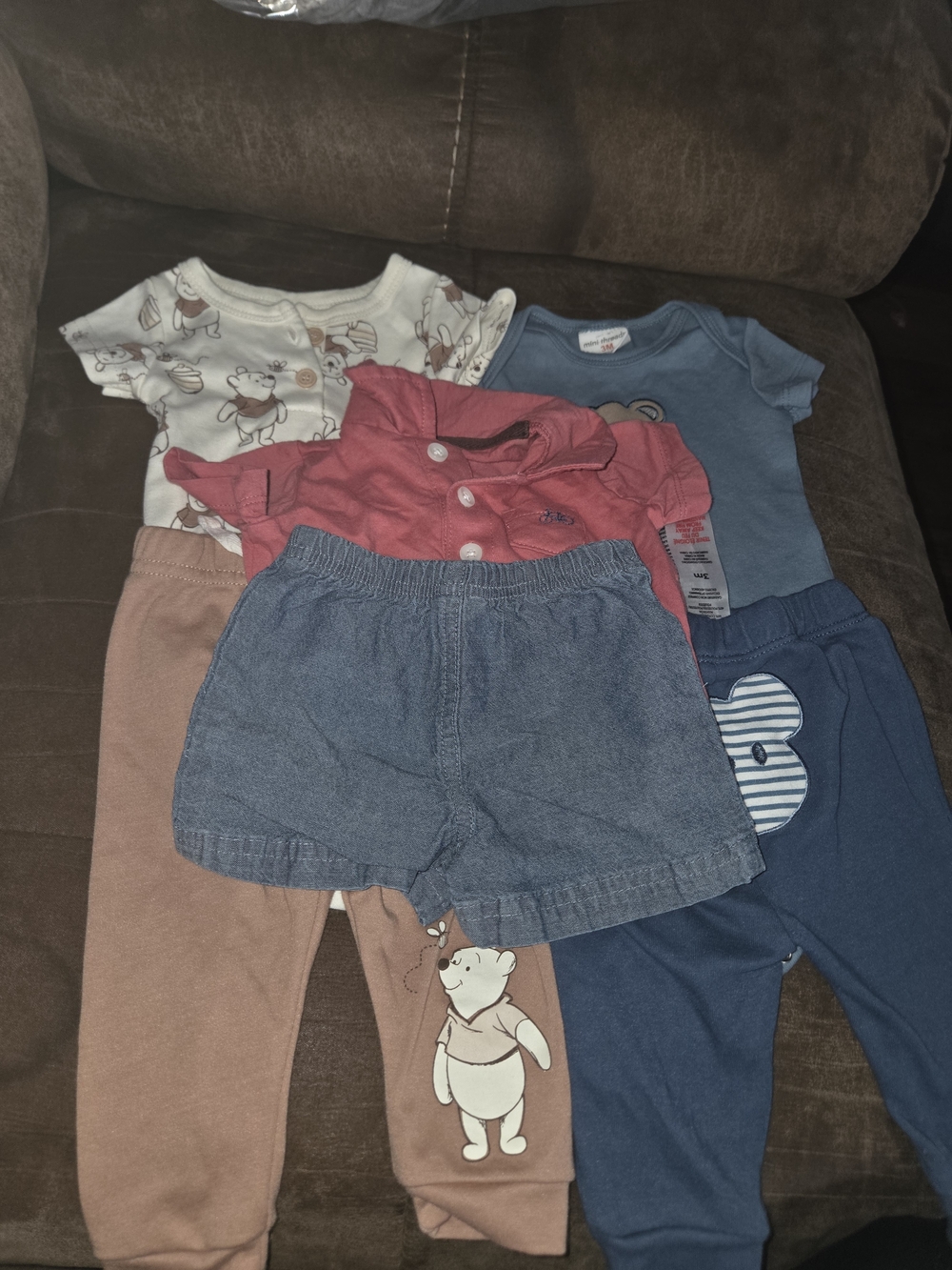 Children's Mixed Bottoms Set in Blue, Pink, Tan - Unbranded